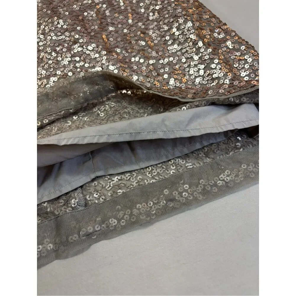 Gap Kids Champagne Sequin Short Sleeve Party Dress Girls Size XL
